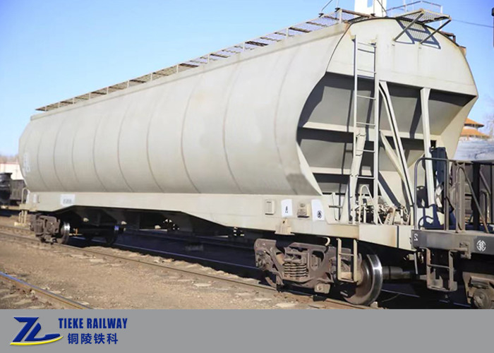Corns Wheat Soybeans Grain Hopper Wagons Railway Gauge 1435mm Pay Load 70 Tons