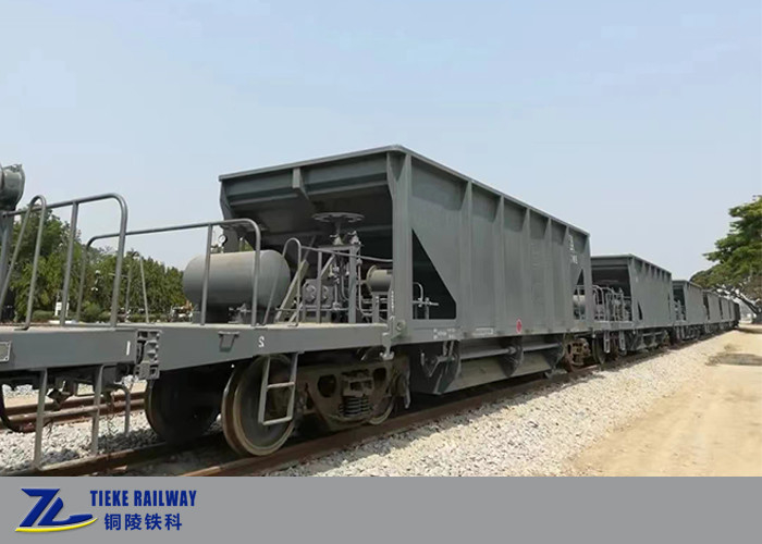 1000mm Meter Gauge Railway Ballast Hopper Wagon Pay Load 40T Capacity 25 Cubic Meters