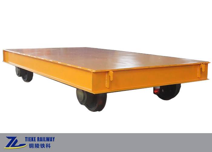 10km/H Remote Control Railway Freight Wagon Cable Powered 20t Load Electric Flat Car