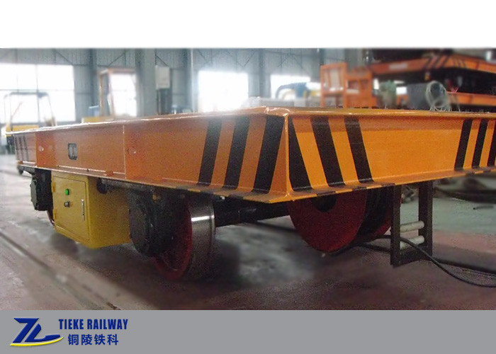 10km/H Remote Control Railway Freight Wagon Cable Powered 20t Load Electric Flat Car