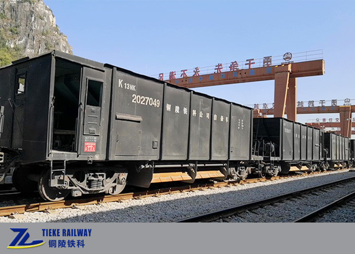 UIC 60t Railway Cargo Train Car Hopper Wagon For Ballast Ore Mineral Particles