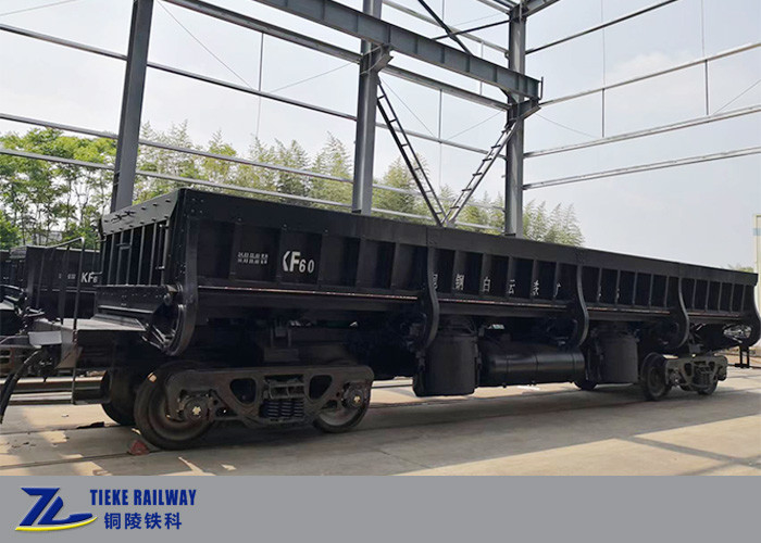 Low Sided Open Ballast Side Dump Car Air Tipping Cylinder 60t Load AAR Approved