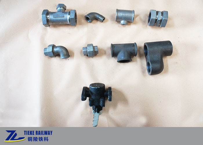 UIC Pipe Joint Fittings Air Brake Parts Pipe Plug Tee Flange Elbow 1.0 MPa