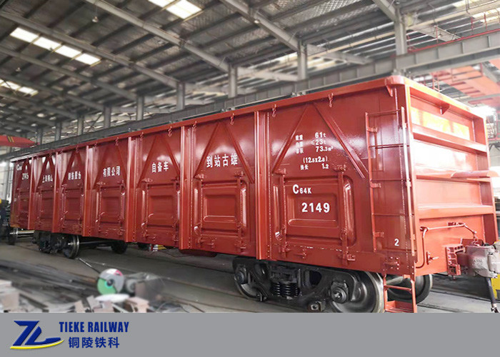 60t Pay Load Railway Open Top Wagon For Ordinary Goods UIC Standard