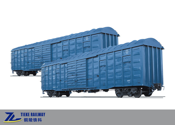 120 km/h Rainproof Covered Railway Box Wagon 145 Cubic Meter Railroad