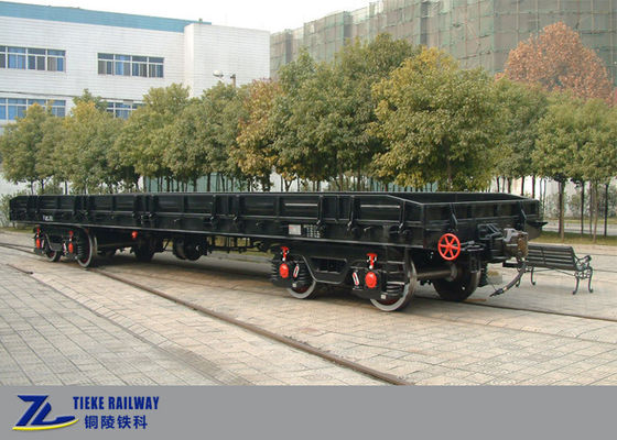 Low Floor Railway Freight Wagon 80km/H UIC Approved For 1435mm Gauge Maintain Rail