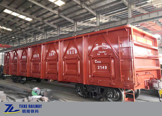 60t Pay Load Railway Open Top Wagon For Ordinary Goods UIC Standard