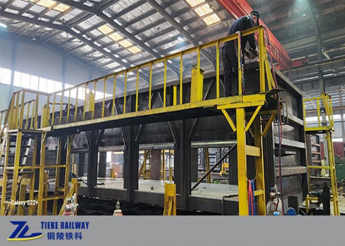 Open Top Offloading Machine Railway Open Top Coal Wagon With Manual Unloading Hatches