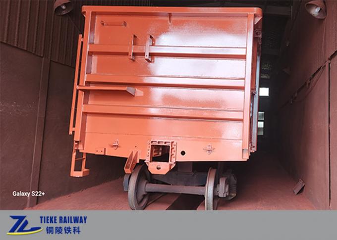 Open Top Offloading Machine Railway Open Top Coal Wagon With Manual Unloading Hatches