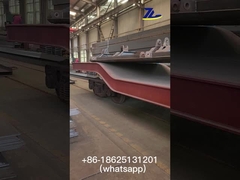 19m Long Railway Well Flat Wagon Pay Load 40 Tons Depressed Center Flat Car