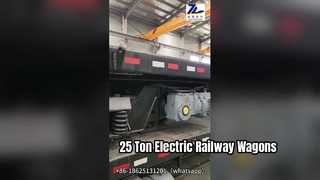 25 Ton Electric Rail Flat Car For Heavy Loads