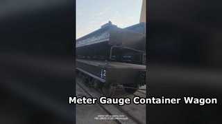 Meter Gauge Container Wagon Professional Manufacturer in China