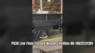 PD30 Low Floor Flatbed Wagon 30T Pay Load Metro/Light Rail Maintenance Wagons