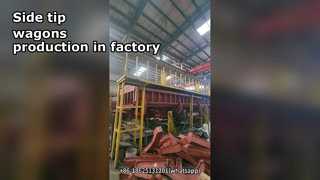 Side Tipping Wagon Dump Discharge Gravel Ballast Mineral Stones Railway Wagons