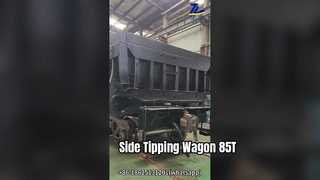 Ore Transport Railcar KF85 Side Tipping Wagon